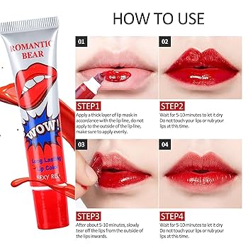 Tattoo Magic Color Peel-Off Lip Tint – Long Lasting Stain Effect