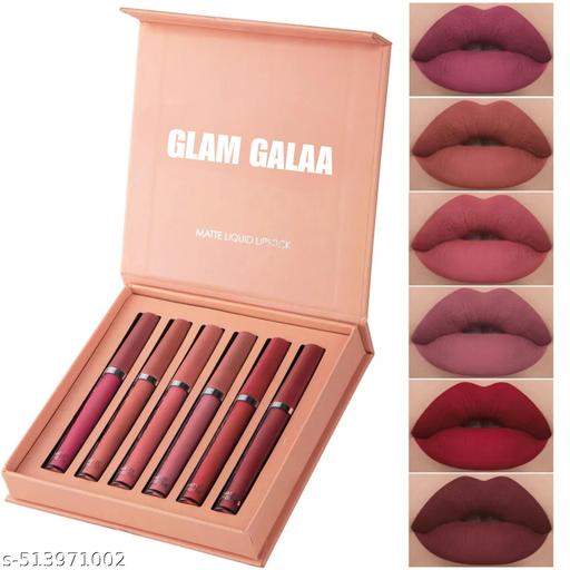 6 Pcs Nude Liquid Matte Lipstick Set – Long Lasting & Waterproof Velvet Gloss Kit