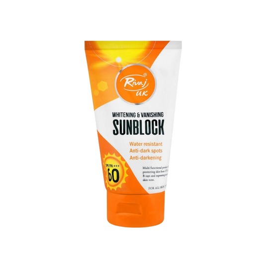 Rivaj Whitening & Vanishing Sunblock SPF-60, 120ml