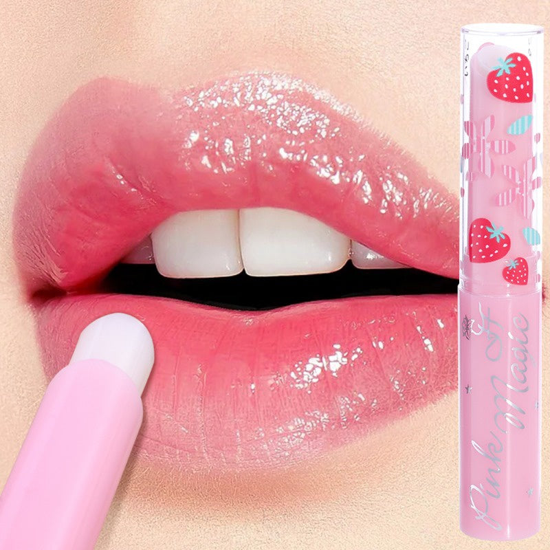 Pink Magic Strawberry Lip Balm – Color Transforming Lip Care