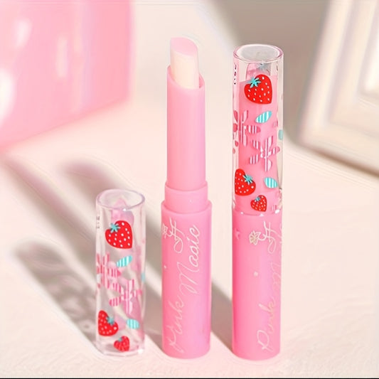 Pink Magic Strawberry Lip Balm – Color Transforming Lip Care